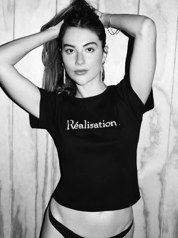 Women Réalisation Par Realisation Logo Tee - Black