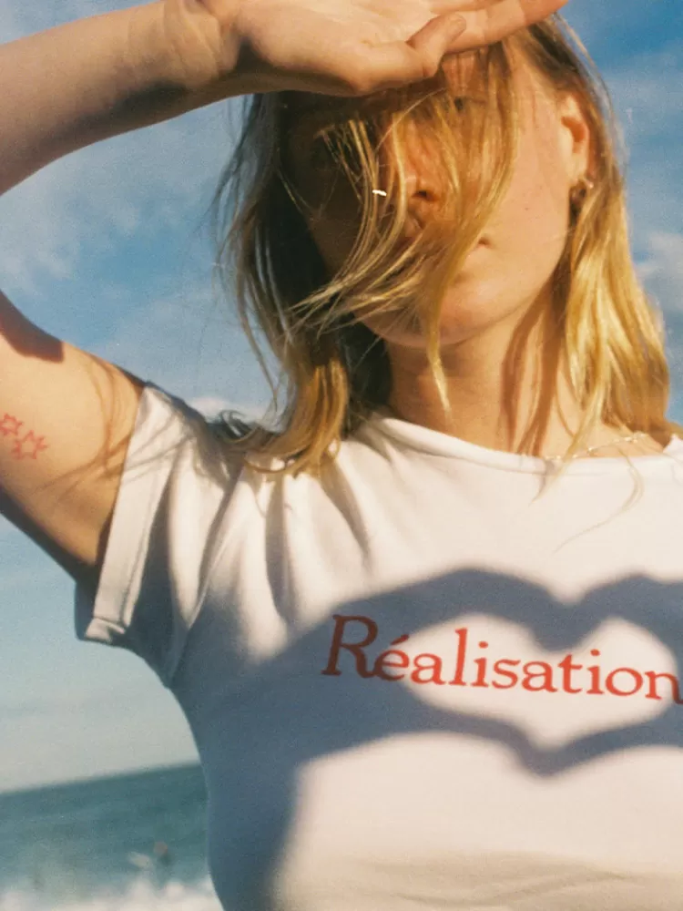 Women Réalisation Par Realisation Logo Tee - White