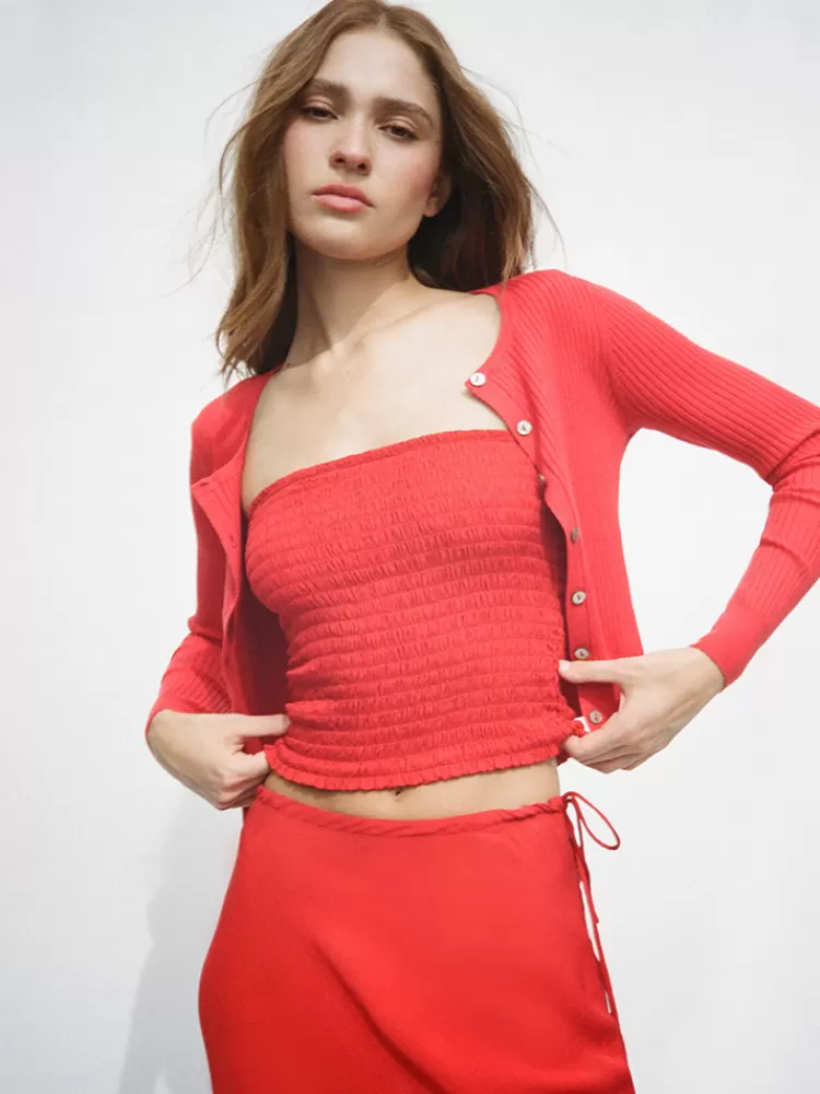 Women Réalisation Par The Winona Cardigan - Ruby